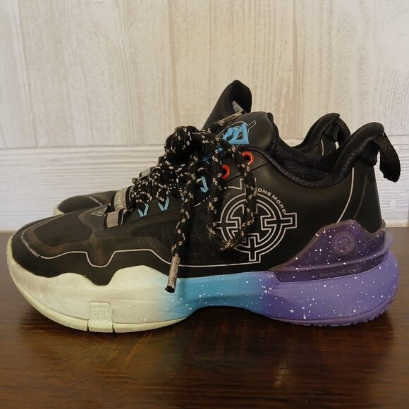 Rigorer‎ Men's Size 7 Black/Purple Basketball Sneakers Hydrogen 2 Z122160116-7 - Picture 3 of 16